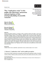 The “replication crisis” in the public eye: Germans’ awareness and perceptions of the (ir)reproducibility of scientific research