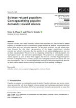 Science-related populism: Conceptualizing populist demands toward science