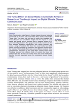 The “Greta Effect” on social media: A systematic review of research on Thunberg’s impact on digital climate change communication